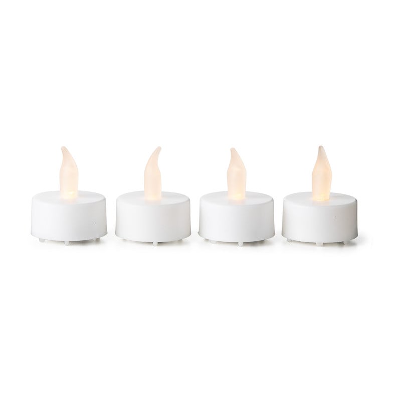 LED theelichten met timer - set van 4