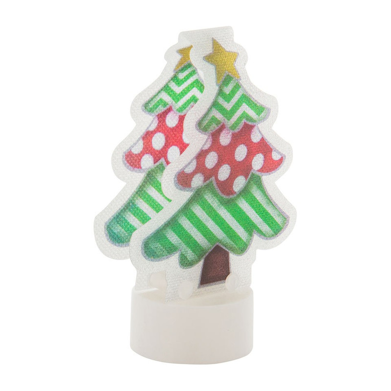 Led theelicht - kerstboom - 10 cm