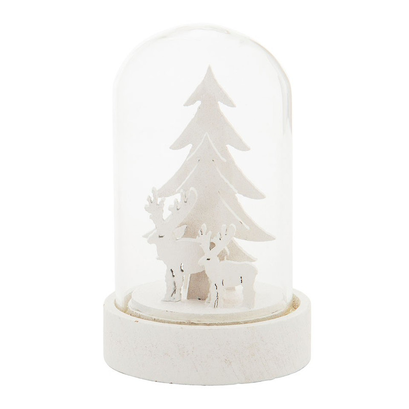 Mini stolp - rendier met verlichting - 5x9 cm