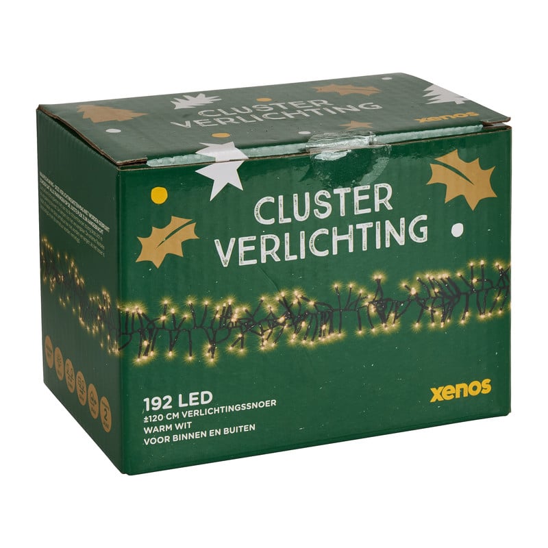 Clusterverlichting - warm wit - 192 LED