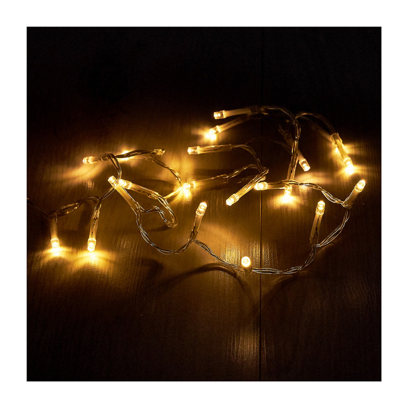 Lichtsnoer mini - warm wit - 20 led lampjes - 0,95 meter