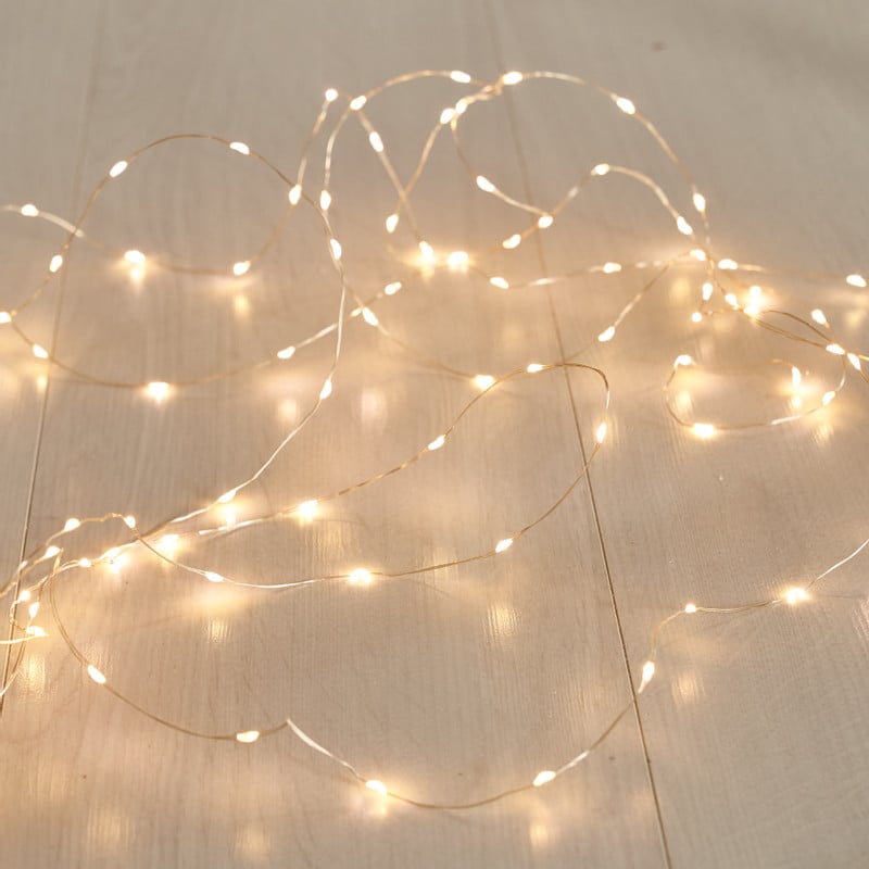 Draadverlichting - warm wit licht - 50 led lampjes - 2.45 meter