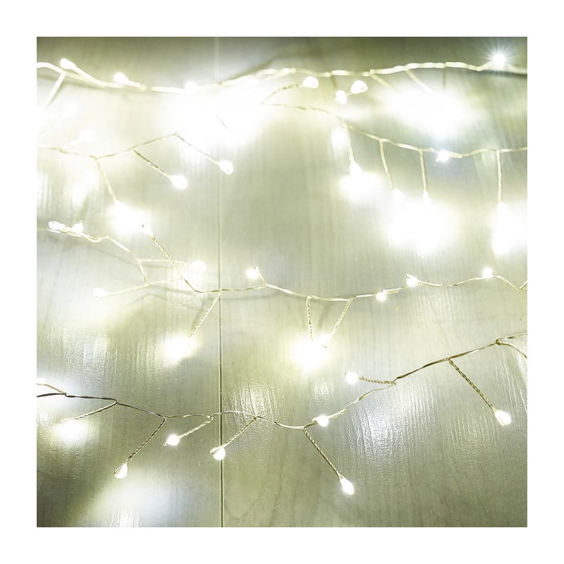 Draadverlichting - zilver - 100 led lampjes