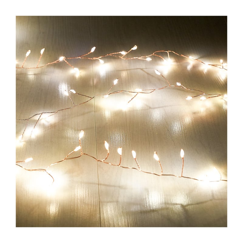 Kerstverlichting - goud - 100 led lampjes - 1,98 meter