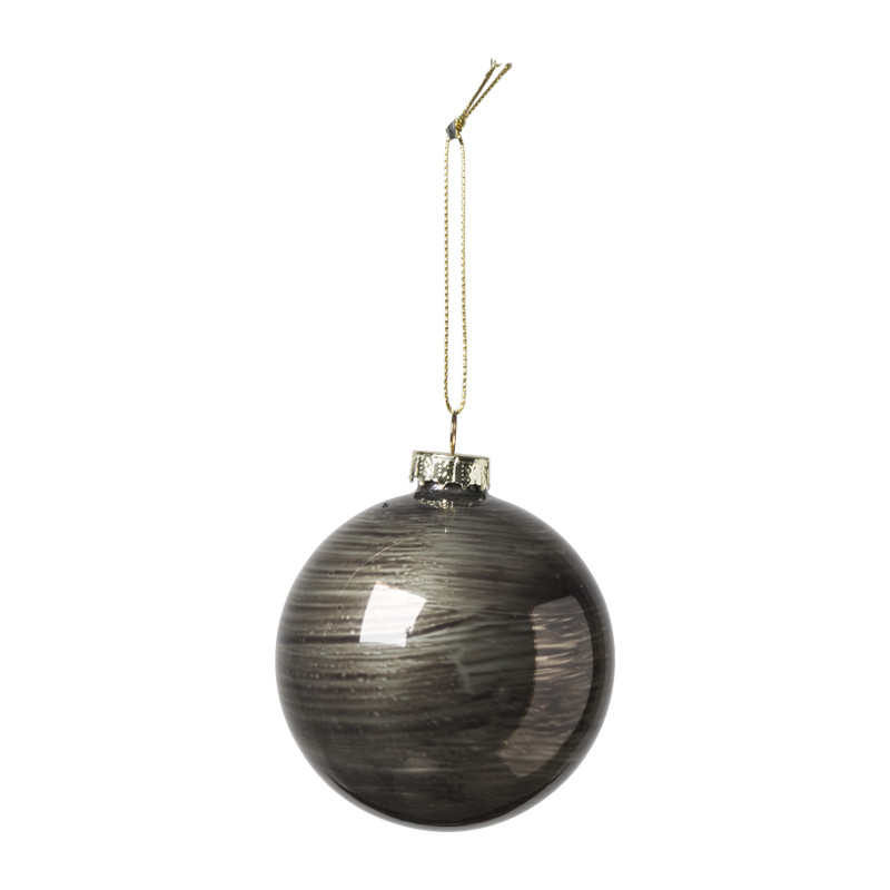Kerstbal marble - diverse kleuren - ⌀8 cm