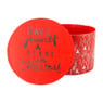Cadeaudoos Kerst - rond - 21x15 cm 