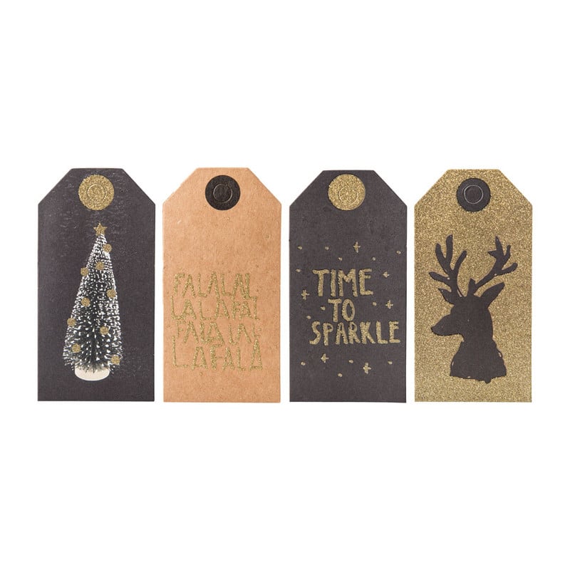 Cadeaulabels - 8 stuks - 5x10 cm