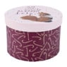 Kerst cadeaudoos - rood - 15 cm