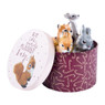 Kerst cadeaudoos - rood - 15 cm