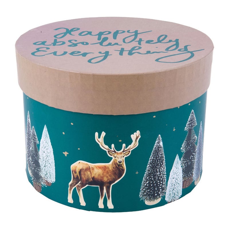 Cadeaudoos medium - groen - 20,5 cm