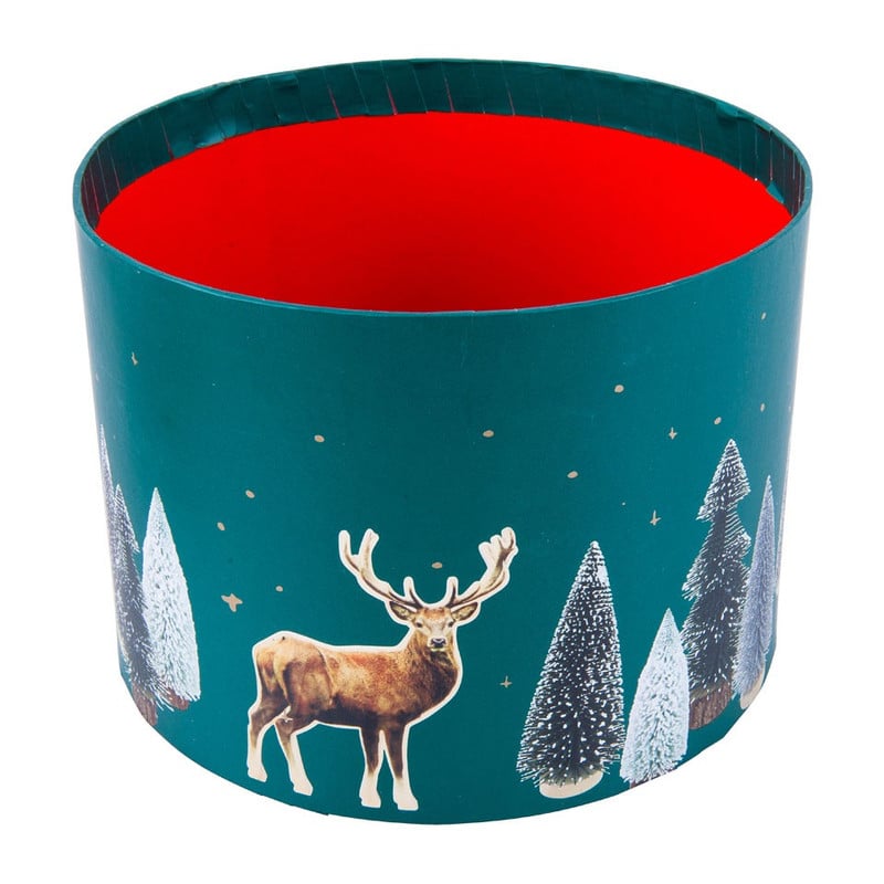 Cadeaudoos medium - groen - 20,5 cm