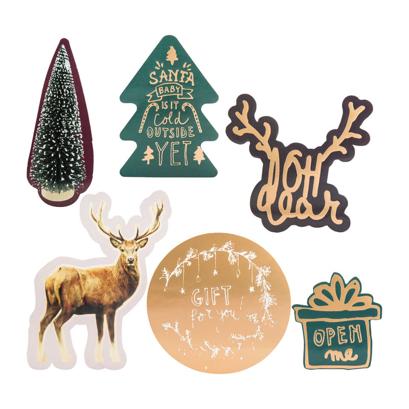 Cadeaustickers - 12 stuks