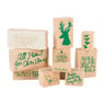 Stempelset kerst - 10 stuks - hout