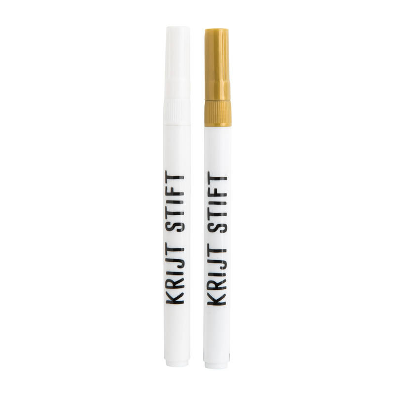 Krijtmarkers - 2 mm - 2 stuks