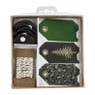 Cadeau inpakset kerst - zwart/groen