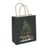 Cadeautasje luipaard - groen - 18x21 cm 