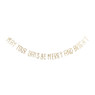 Tekstslinger kerst - goud - 2 m 