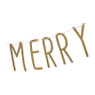 Tekstslinger kerst - goud - 2 m 