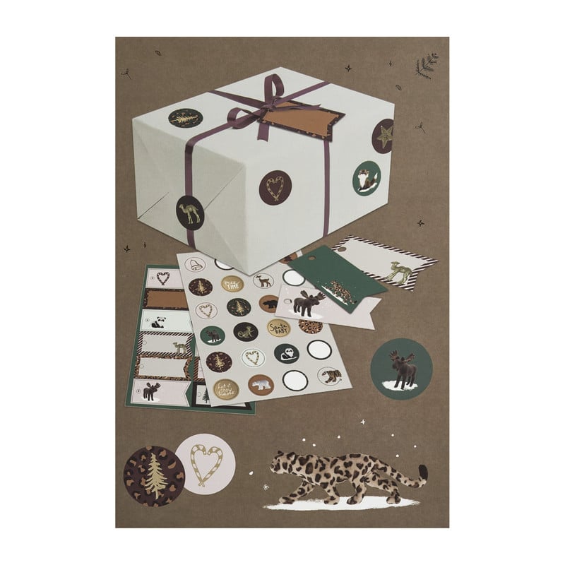 Cadeau stickers en labels kerst 