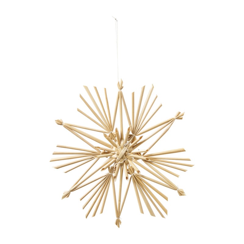 Kersthanger rieten ster - diverse varianten - ⌀20 cm 