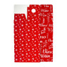 Cadeaudoos fles - rood - 50 cm