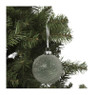 Kerstbal groen met reliëf - groen - Ø8 cm