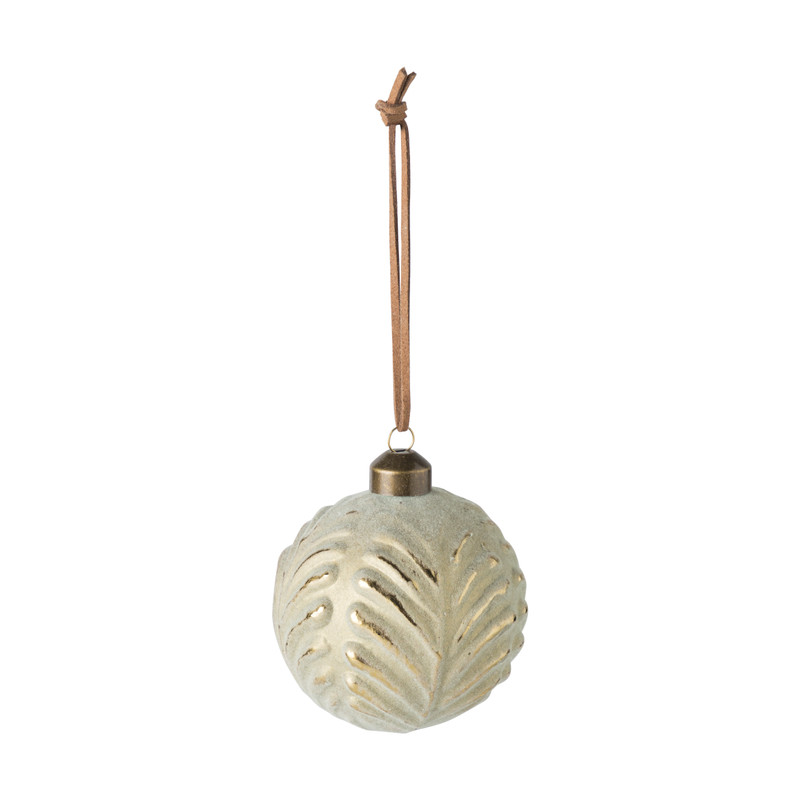 Kerstbal - groen - 8 cm 