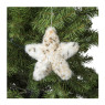 Kersthanger ster - uilprint - 15 cm