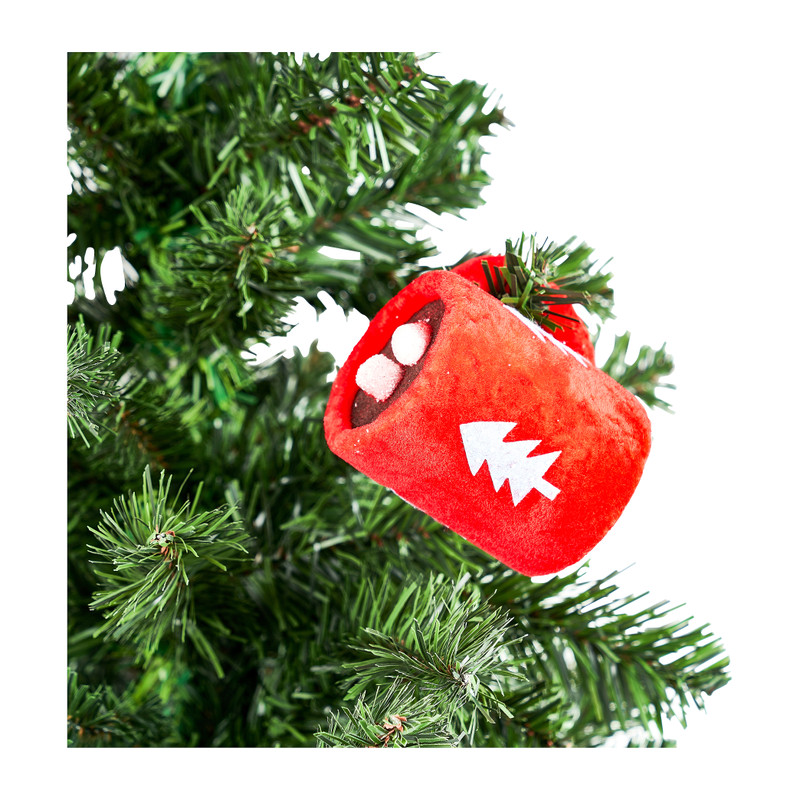 Kersthanger mok - rood - 7 cm