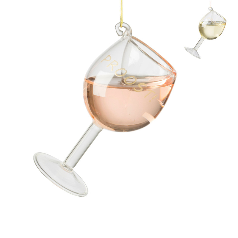 Kersthanger wijnglas -  diverse varianten