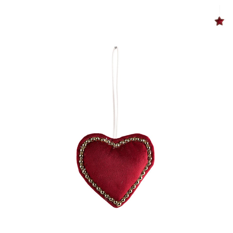 Hanger hart of ster - rood