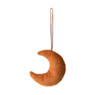 Hanger maan - cognac - 15 cm