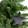 Hanger ster - zwart - 15 cm