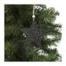 Hanger ster - zwart - 12x12x0.5 cm