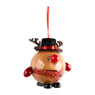 Kerstbal rendier met LED - diverse varianten - Ø11,3 cm