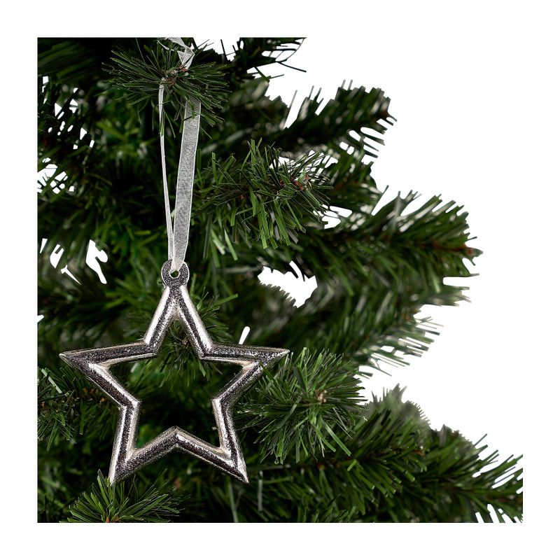 Hanger ster - zilver - 10 cm