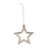 Hanger ster - zilver - 10 cm