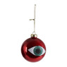 Kerstbal EYE - rood - 8 cm