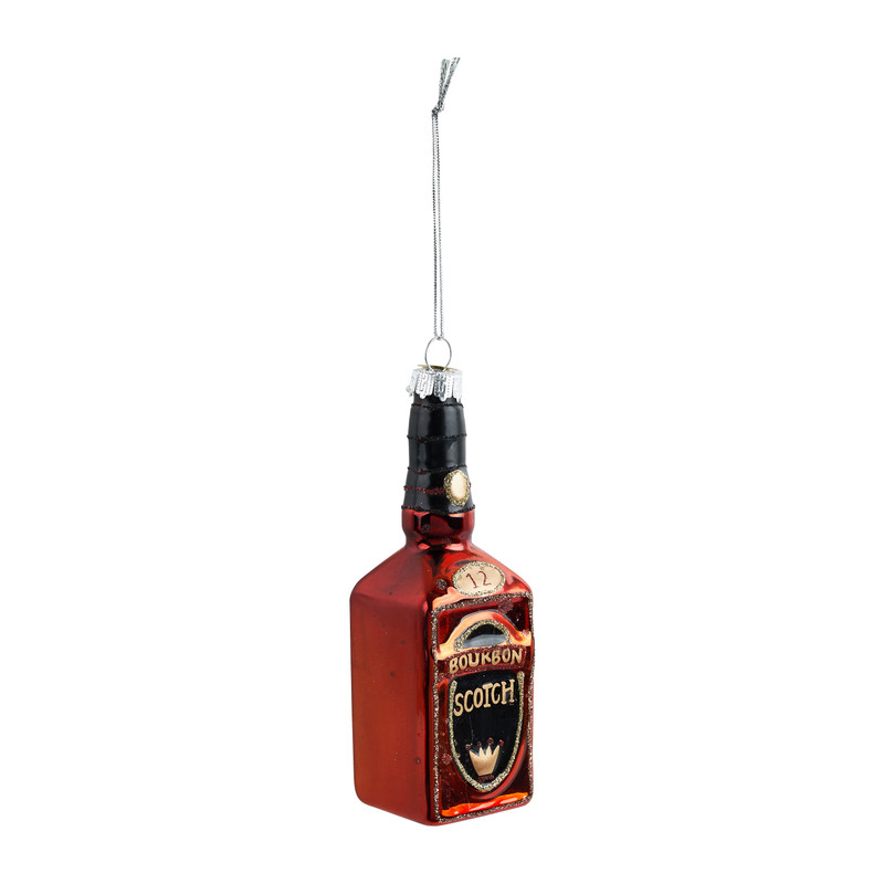 Kersthanger whiskeyfles - 14 cm