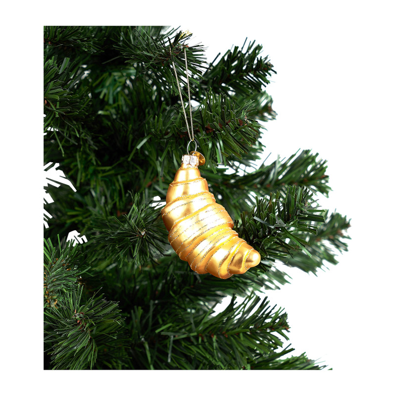 Kersthanger croissant - 9 cm