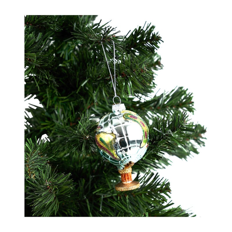 Kersthanger wereldbol - 10 cm