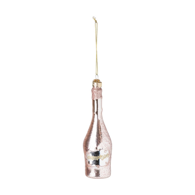Kersthanger champagne - champagnekleurig - 4.5x4.5x16.5 cm