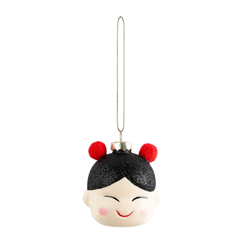 Kerstbal Netta - glas - 8 cm