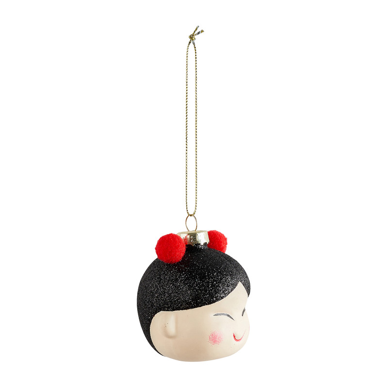 Kerstbal Netta - glas - 8 cm