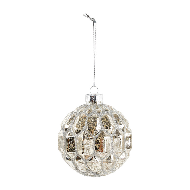 Kerstbal met antiek look 