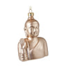 Kersthanger buddha - champagnekleur - 11 cm