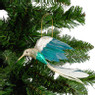 Hanger vogel - groen - 16 cm