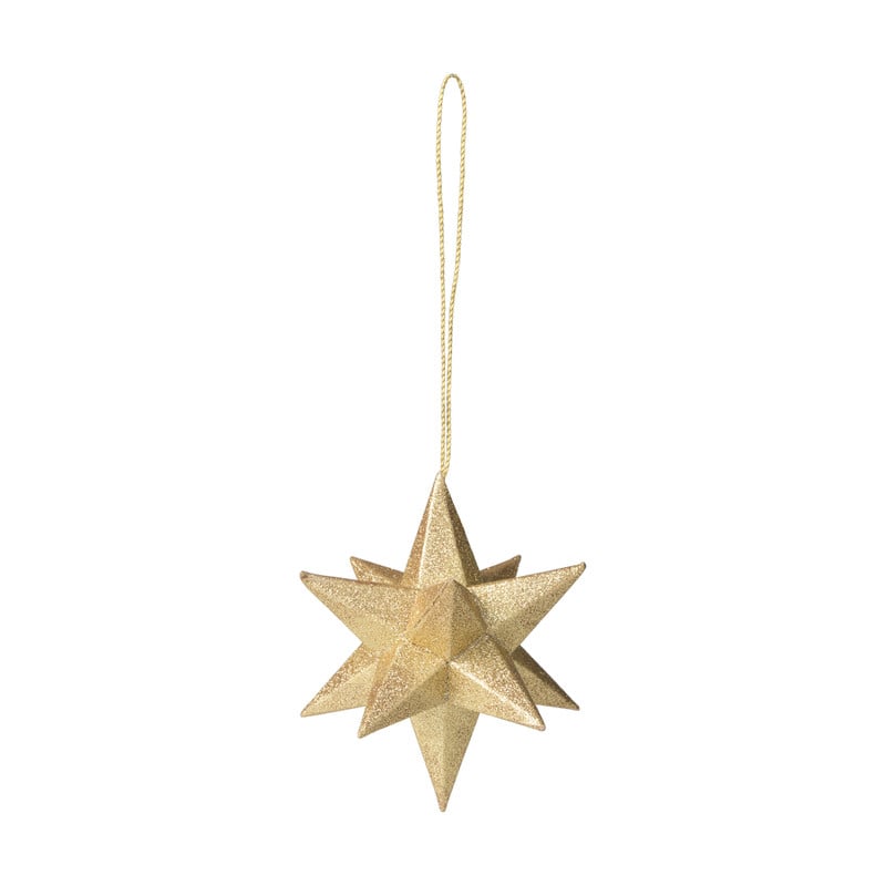 Hanger ster 3D - goud - 10 cm