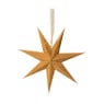 Kerstster velvet met led - geel - 60 cm