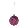 Kerstbal - paars - 8 cm